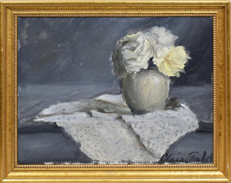 Unknown Vintage American School Modernist Flower Still Life