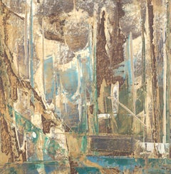 Paesaggio urbano astratto architettonico vintage