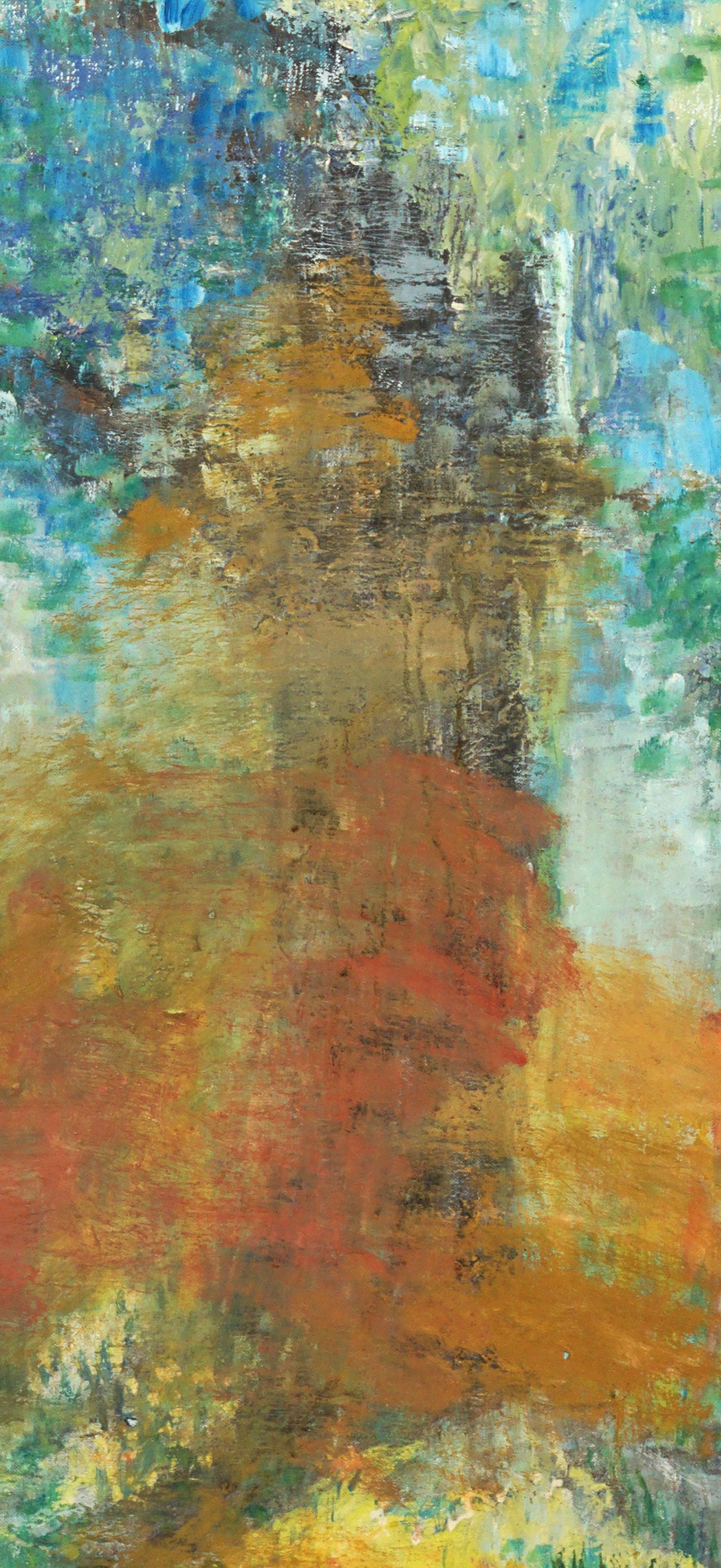 Vintage Autumn in Central Park Abstract - Painting by Unknown