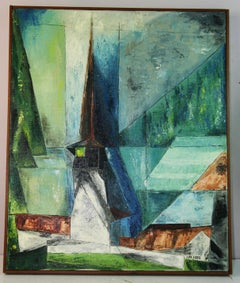 American Vintage Cubic Green Village  Paysage