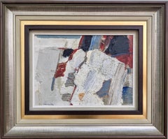 Vintage Framed Swedish Abstract Oil Painting - Allure