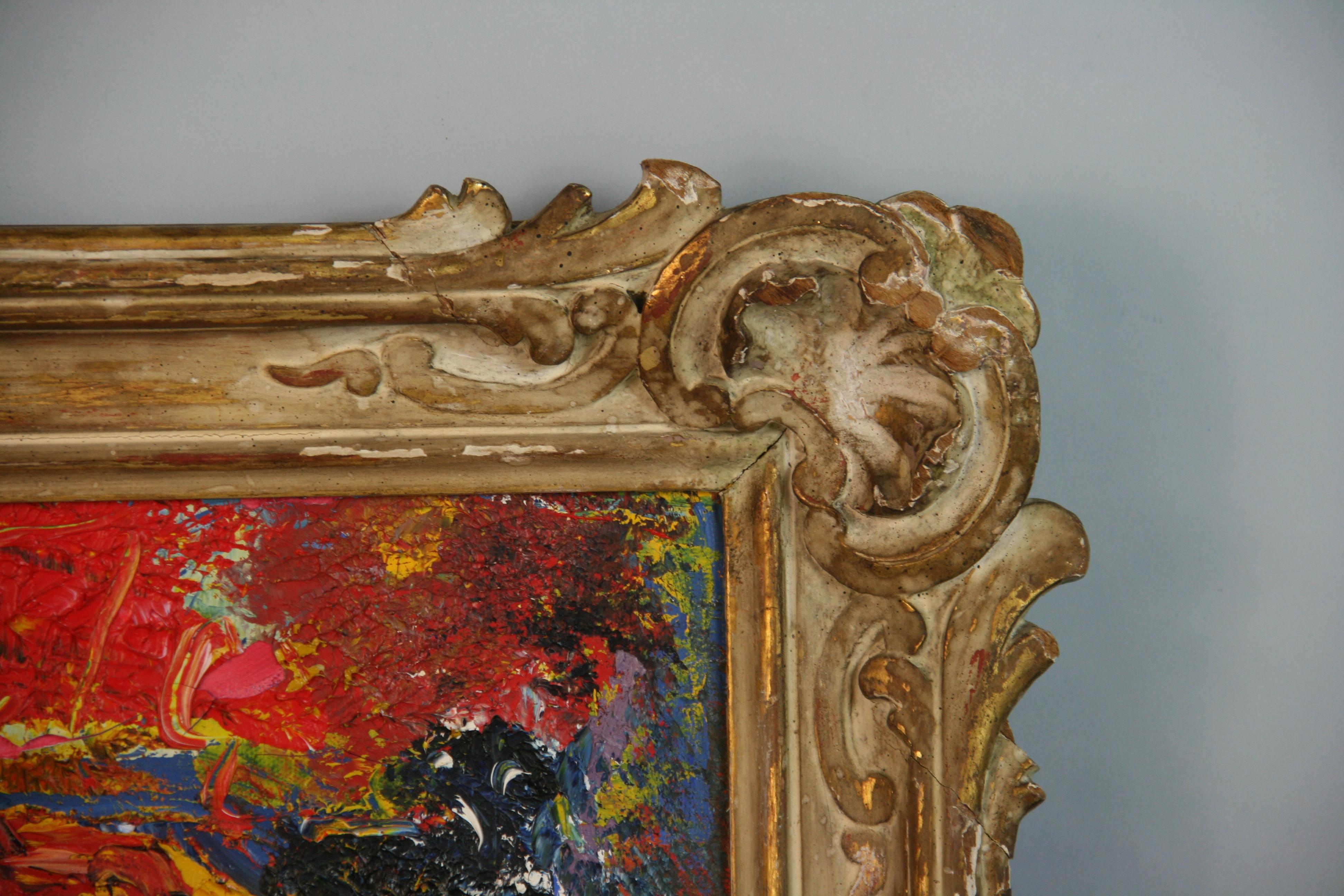 Vintage Französisch Expressionist  Female Impasto, Ölgemälde im Angebot 2