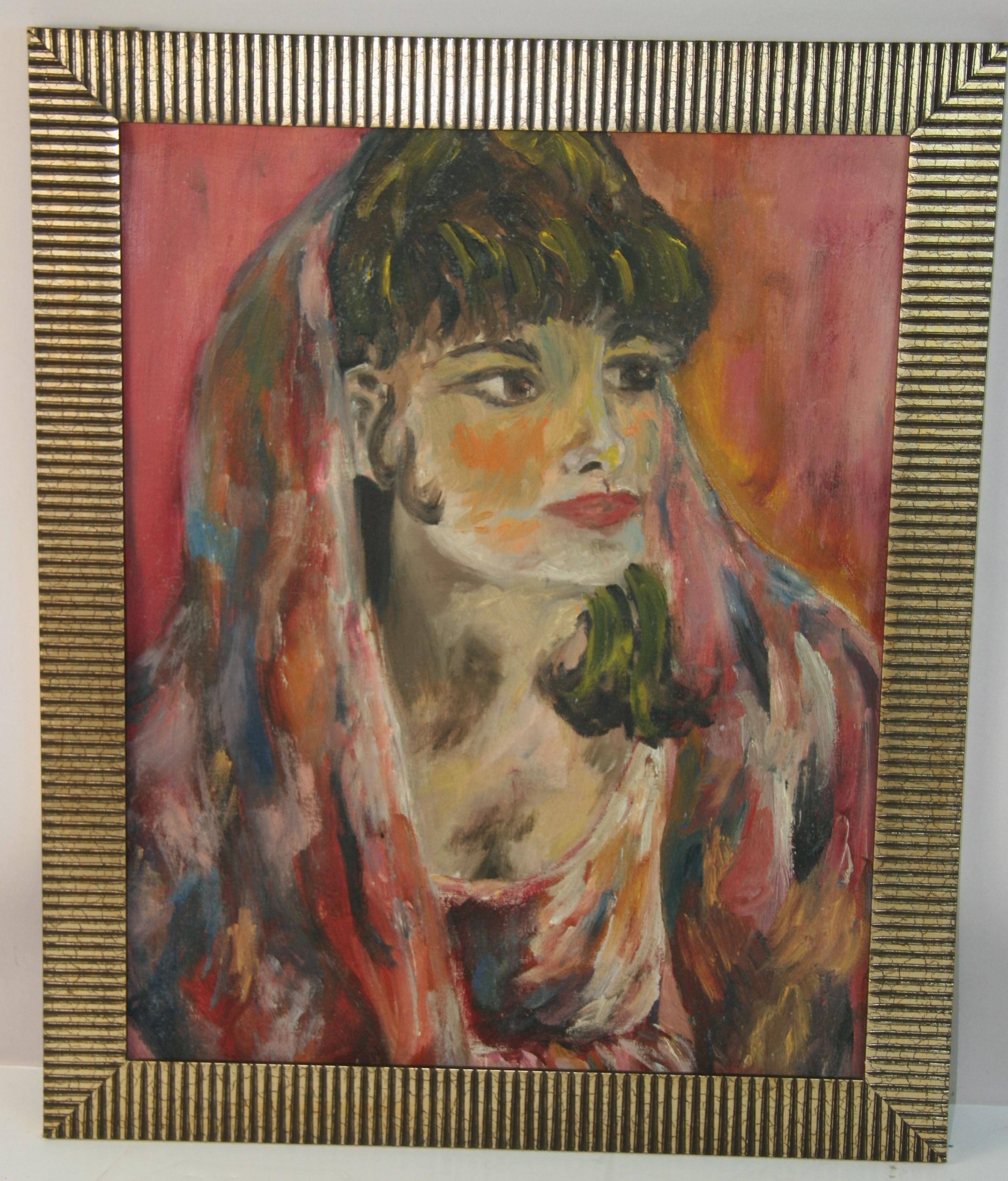 Vintage French Oil Painting 