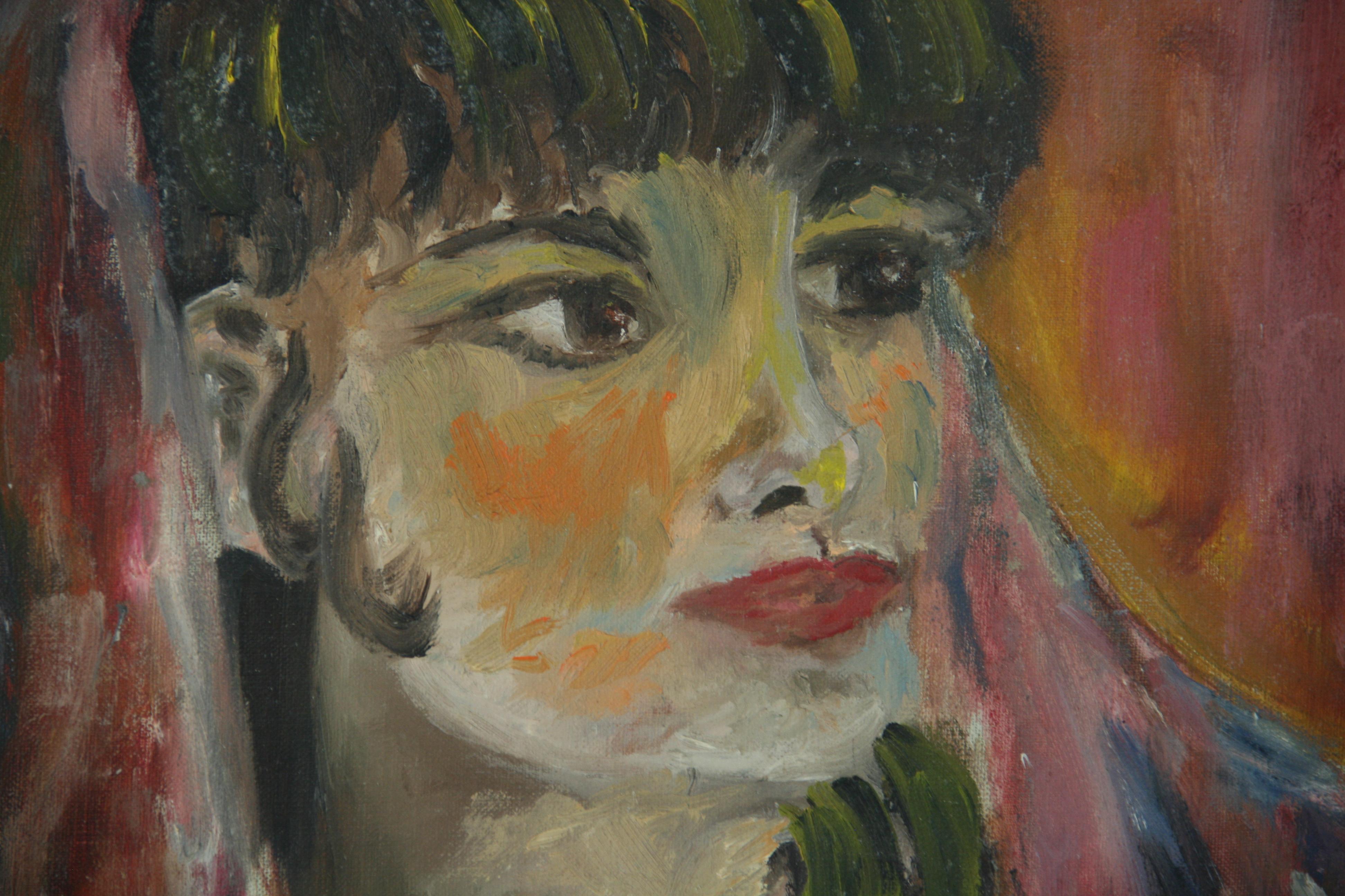 Vintage French Oil Painting 