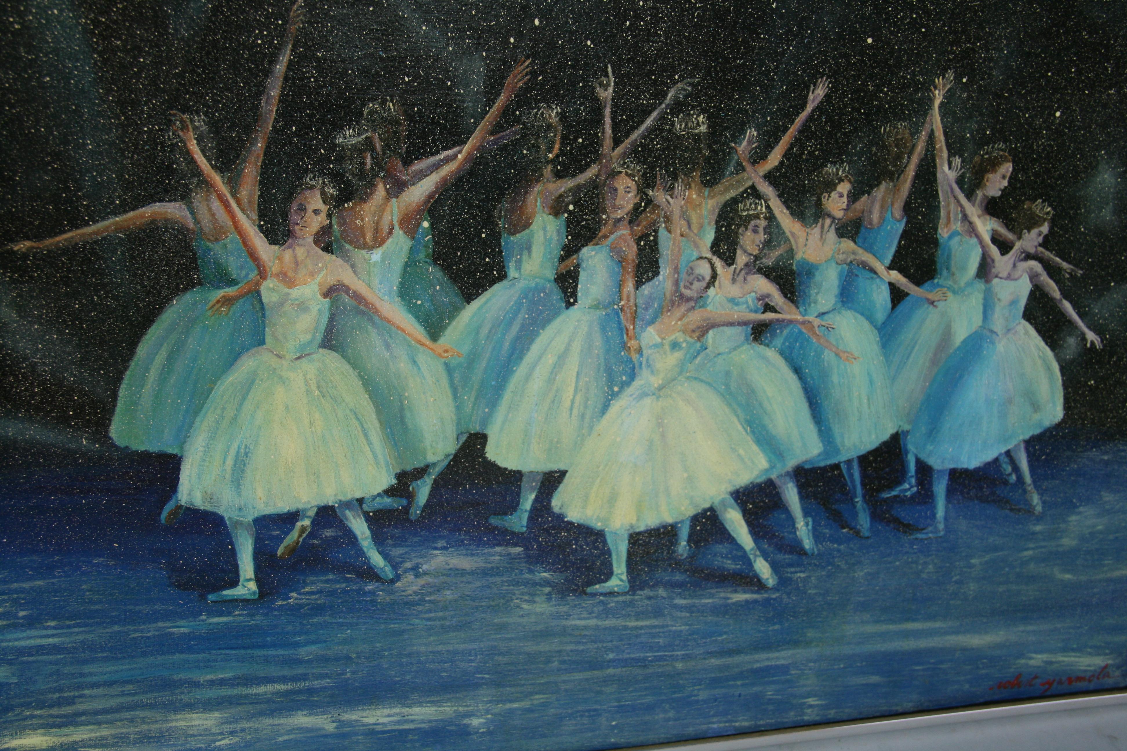 Vintage Impressionist Ballet Performance by Robert Yarmola For Sale 1