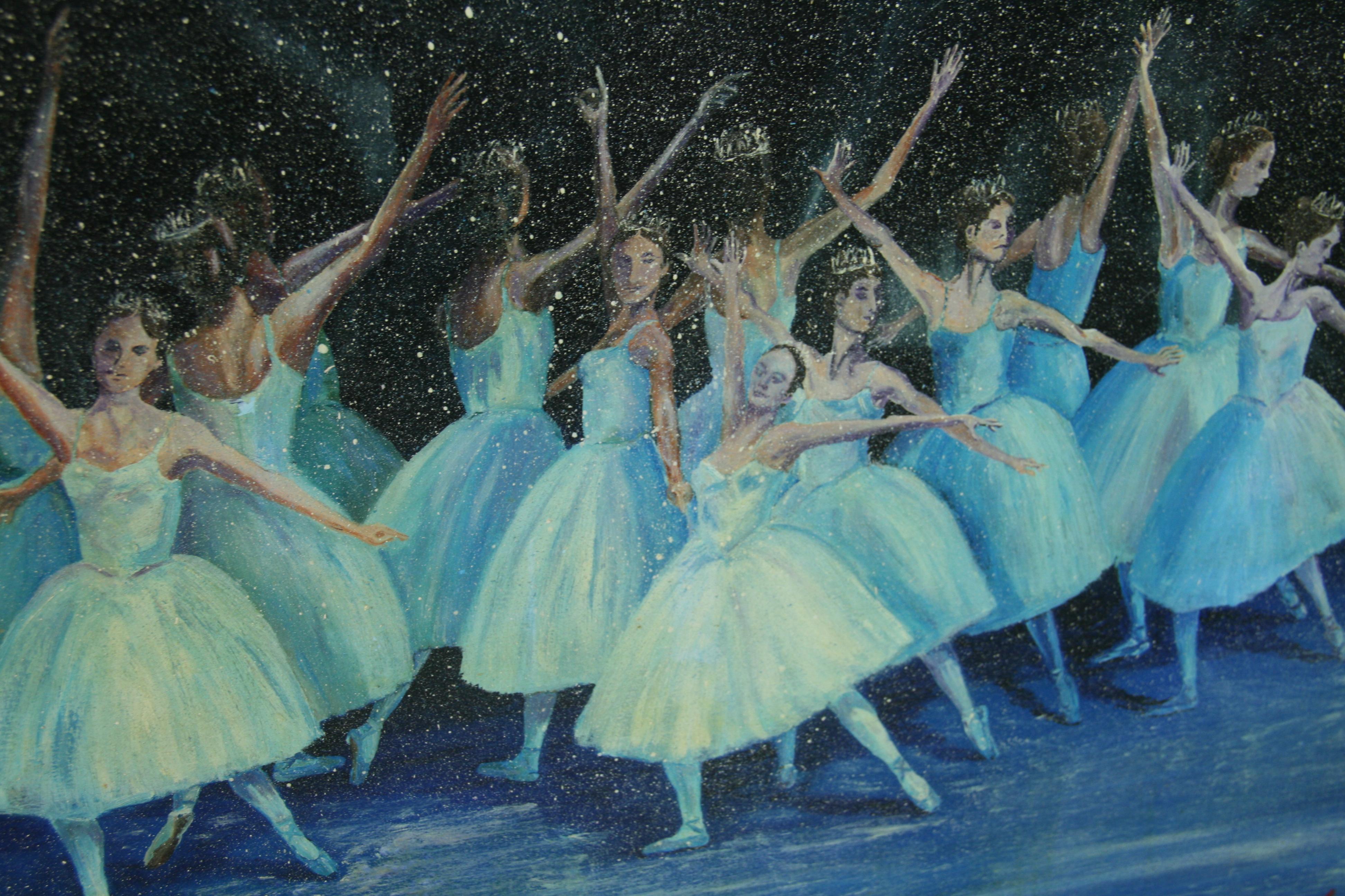 Vintage Impressionist Ballet Performance by Robert Yarmola For Sale 2