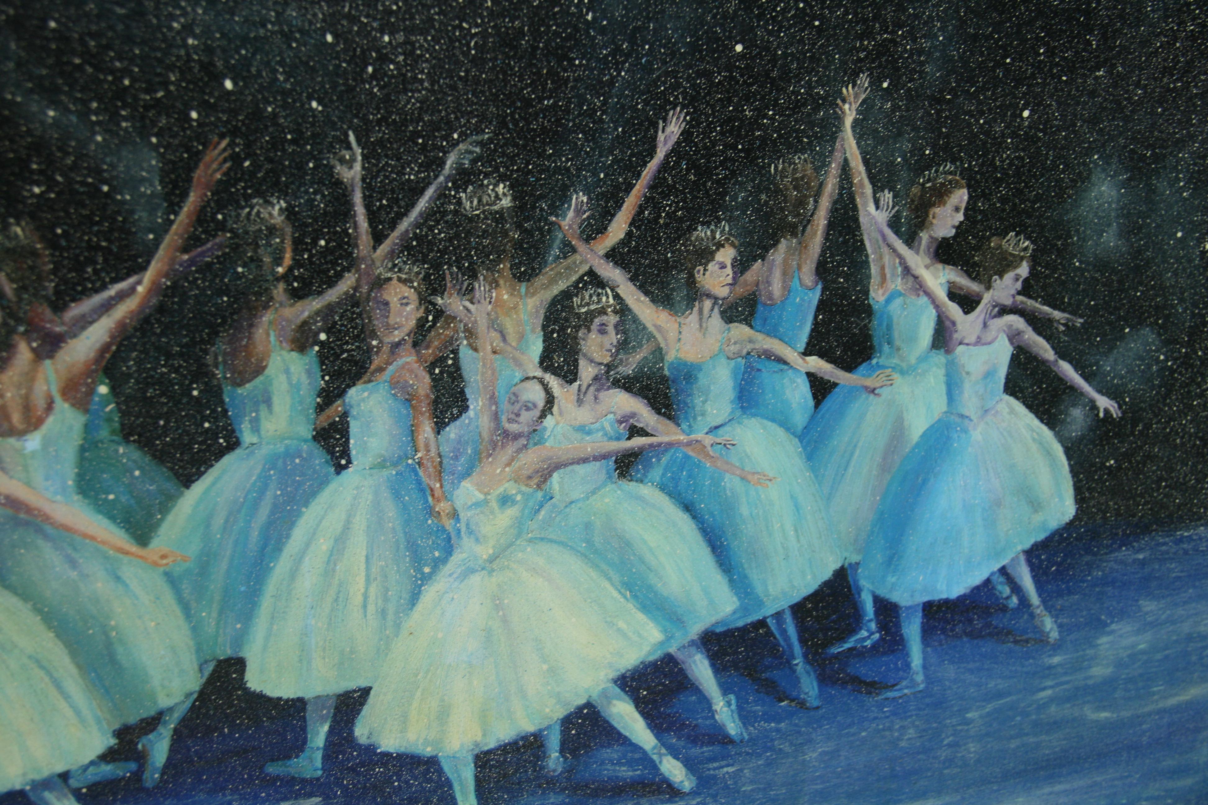Vintage Impressionist Ballet Performance by Robert Yarmola For Sale 3