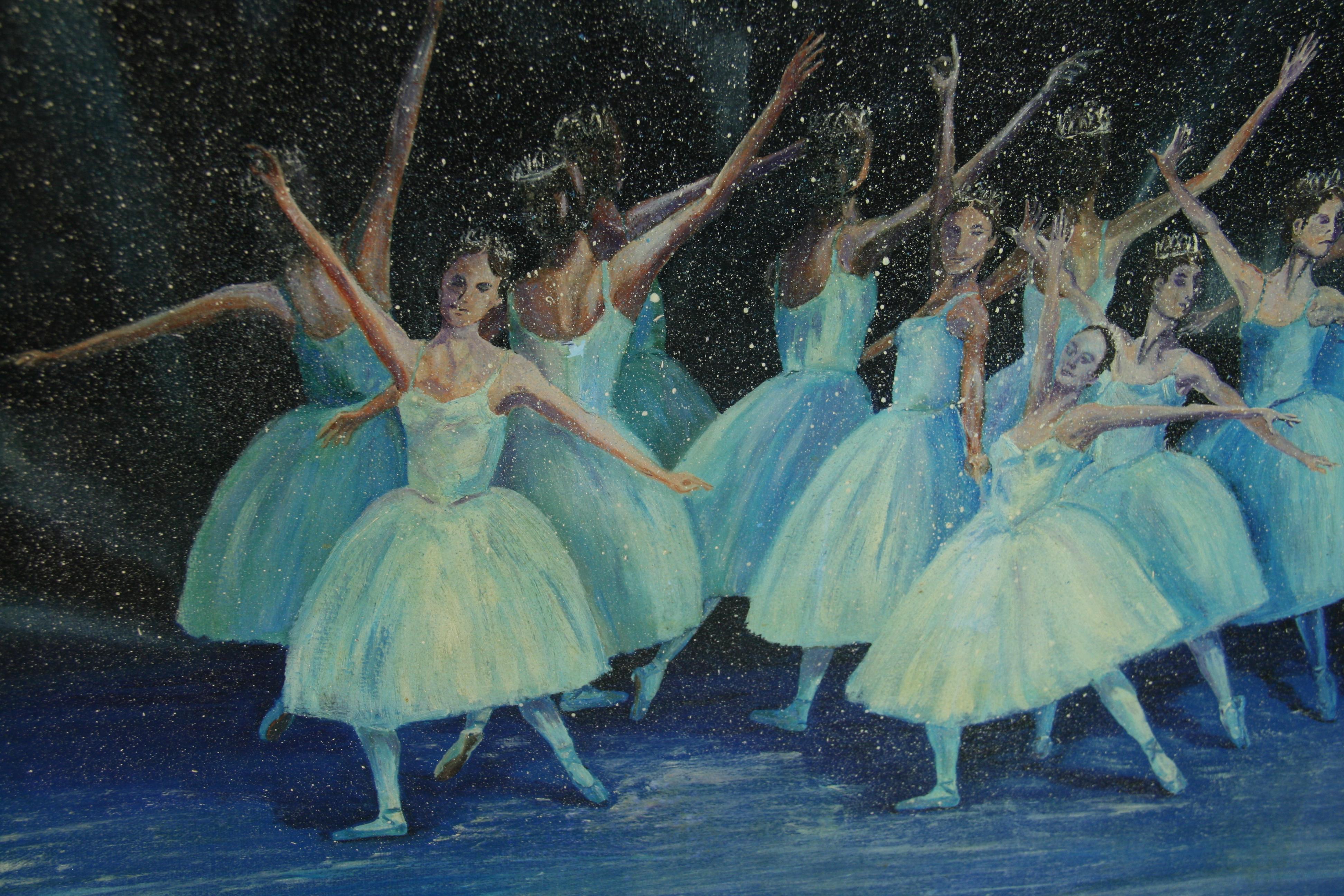 Vintage Impressionist Ballet Performance by Robert Yarmola For Sale 4