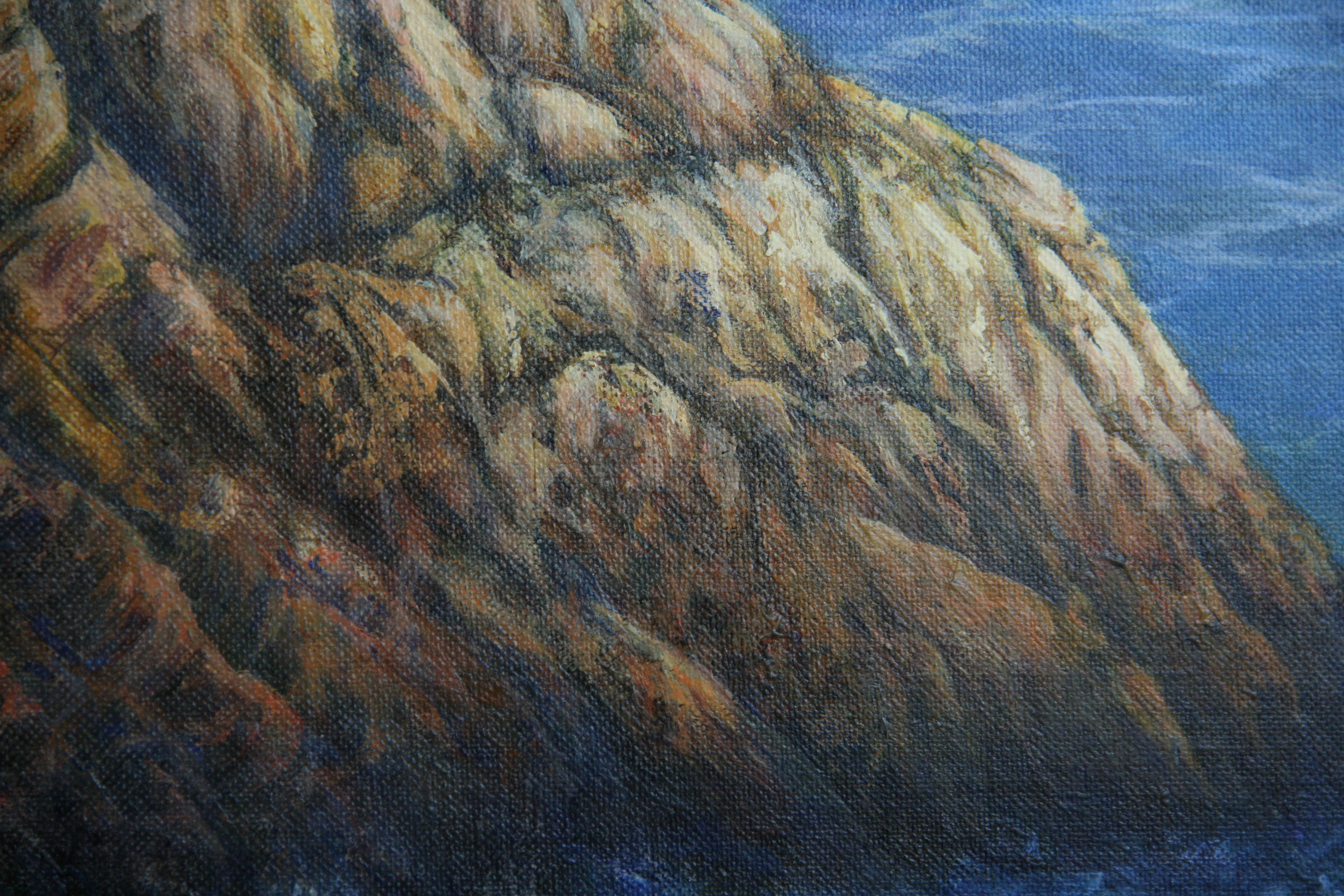 Vintage  Impressionist Landscape California Coastal Inlet For Sale 3