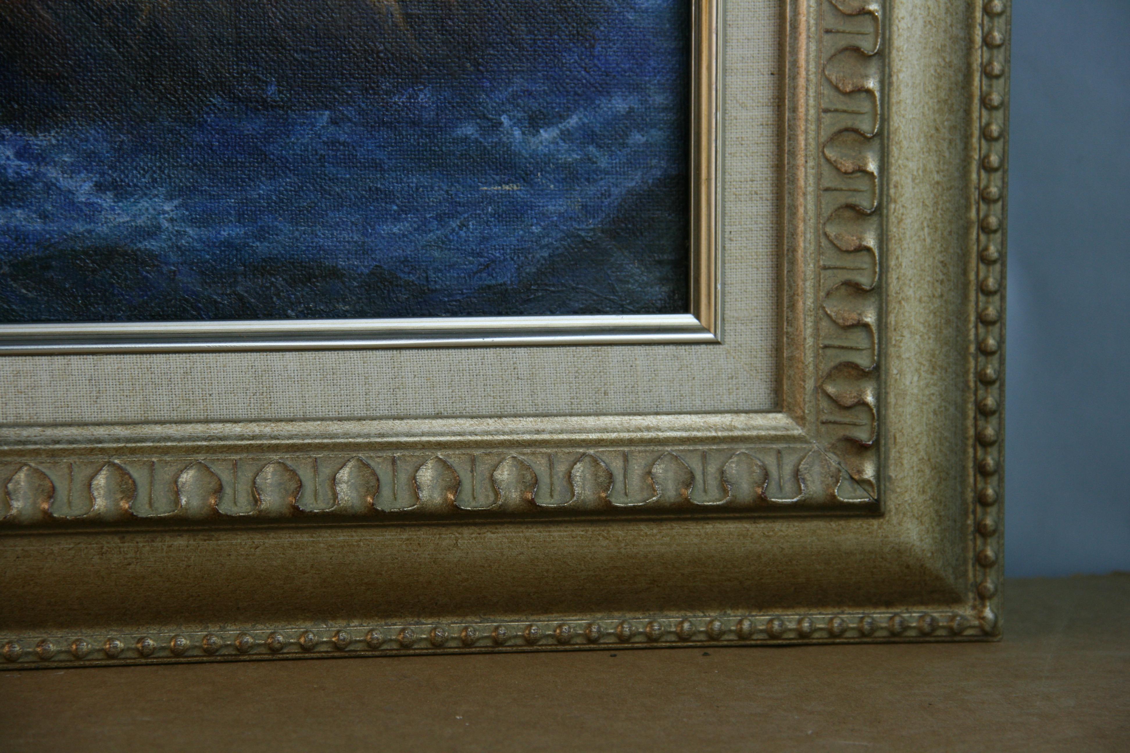 Vintage  Impressionist Landscape California Coastal Inlet For Sale 4