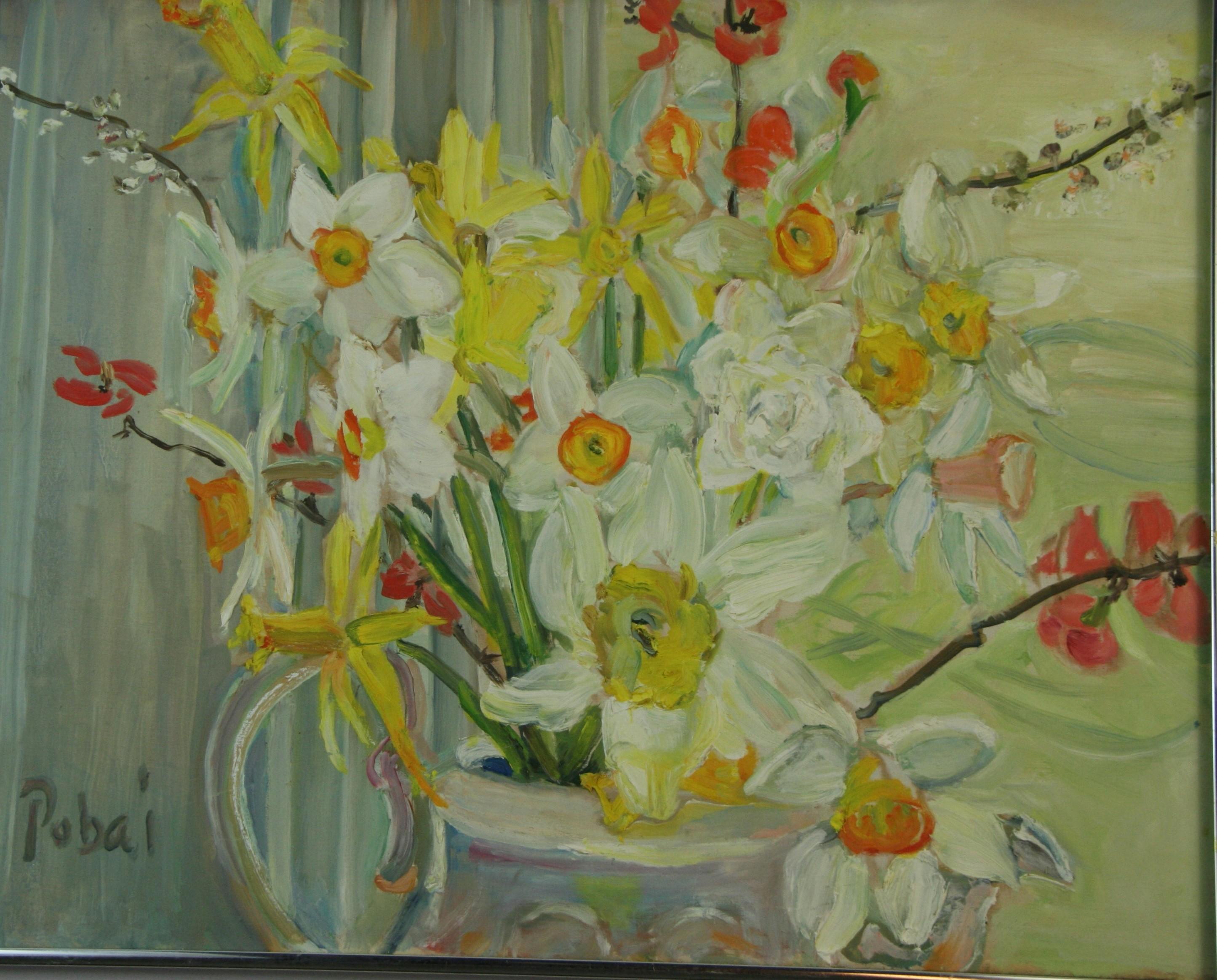 5208 Boquet vintage di fiori colorati in una tavola imbandita
Pobai incorniciato e firmato