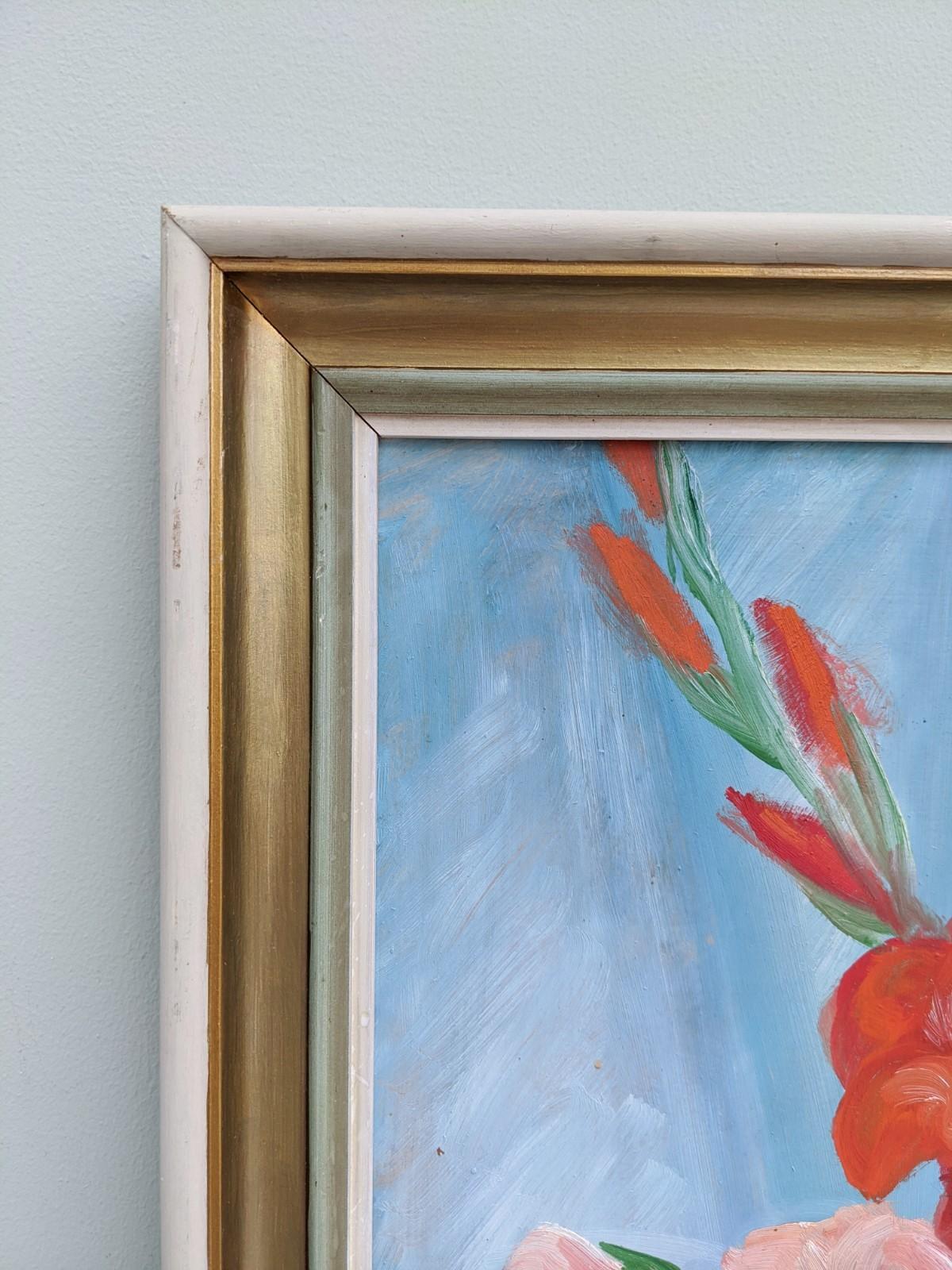 Vintage Mid-Century Framed Floral Still Life Oil Painting - Shanghai Blossom 2
