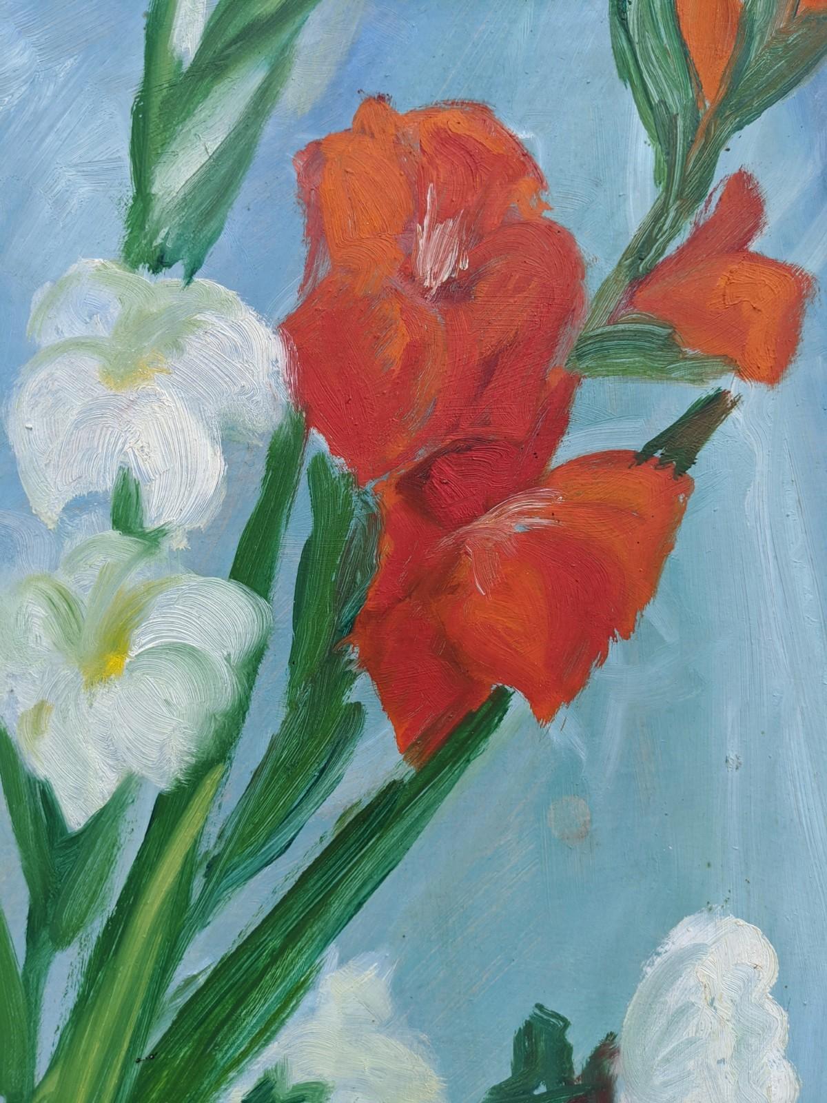 Vintage Mid-Century Framed Floral Still Life Oil Painting - Shanghai Blossom 5