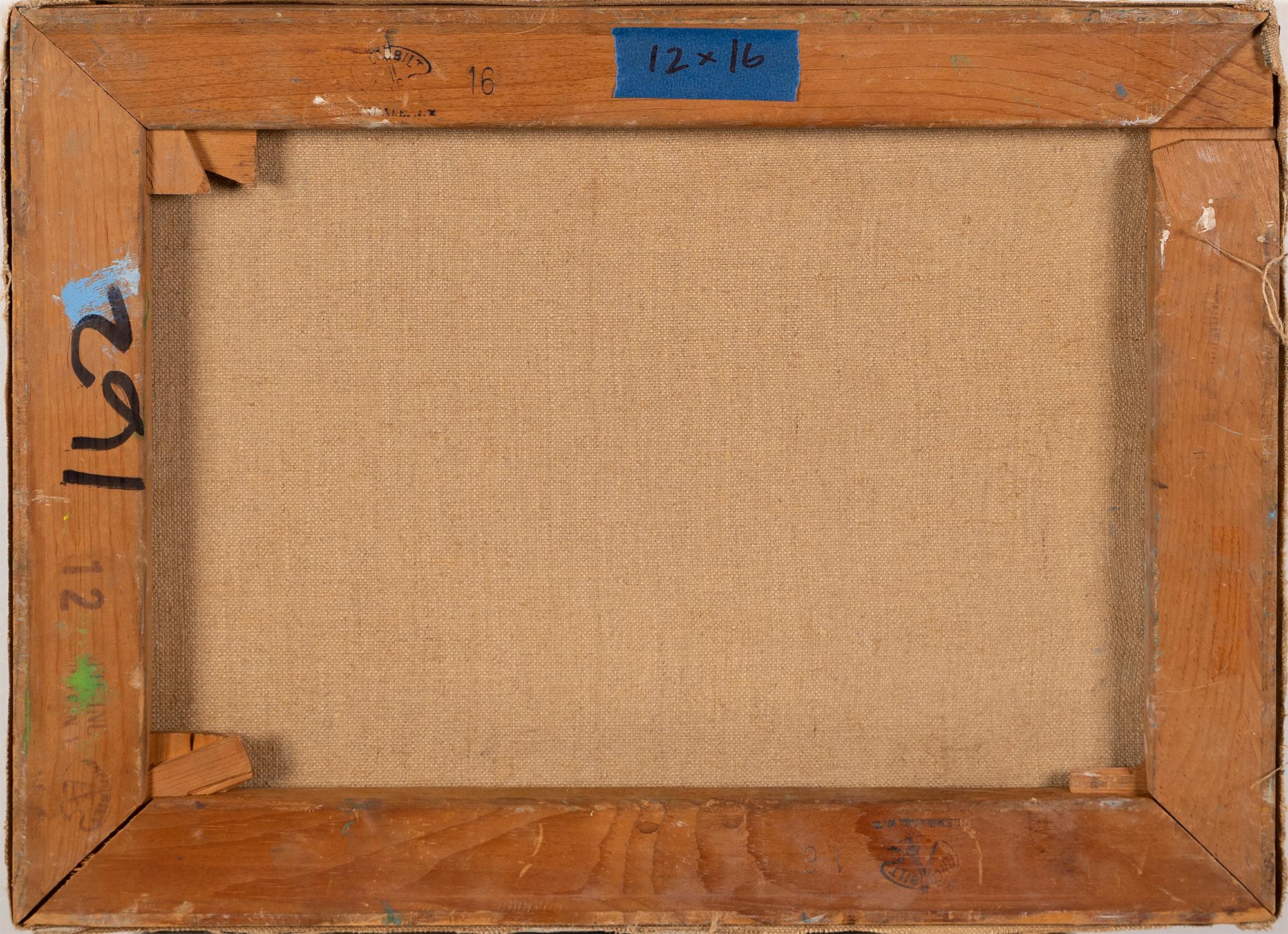 Vintage abstract expressionist oil painting.  Oil on canvas, circa 1950.  No signature found.  Very finely painted.  Image size, 16L x 12H.  Framing options available.  
