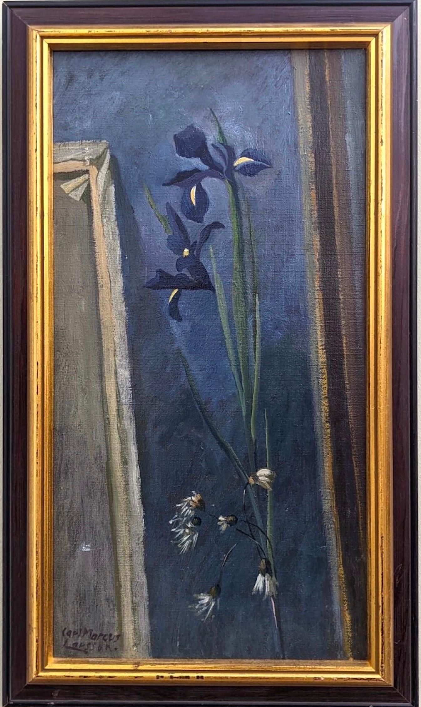 Unknown 1941 Vintage MidCentury Floral Still Life Oil Painting