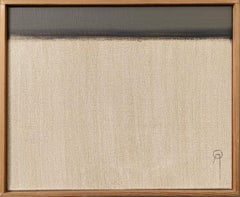 Vintage Mid-Century Swedish Abstract Framed Oil Painting - Towards the Sea