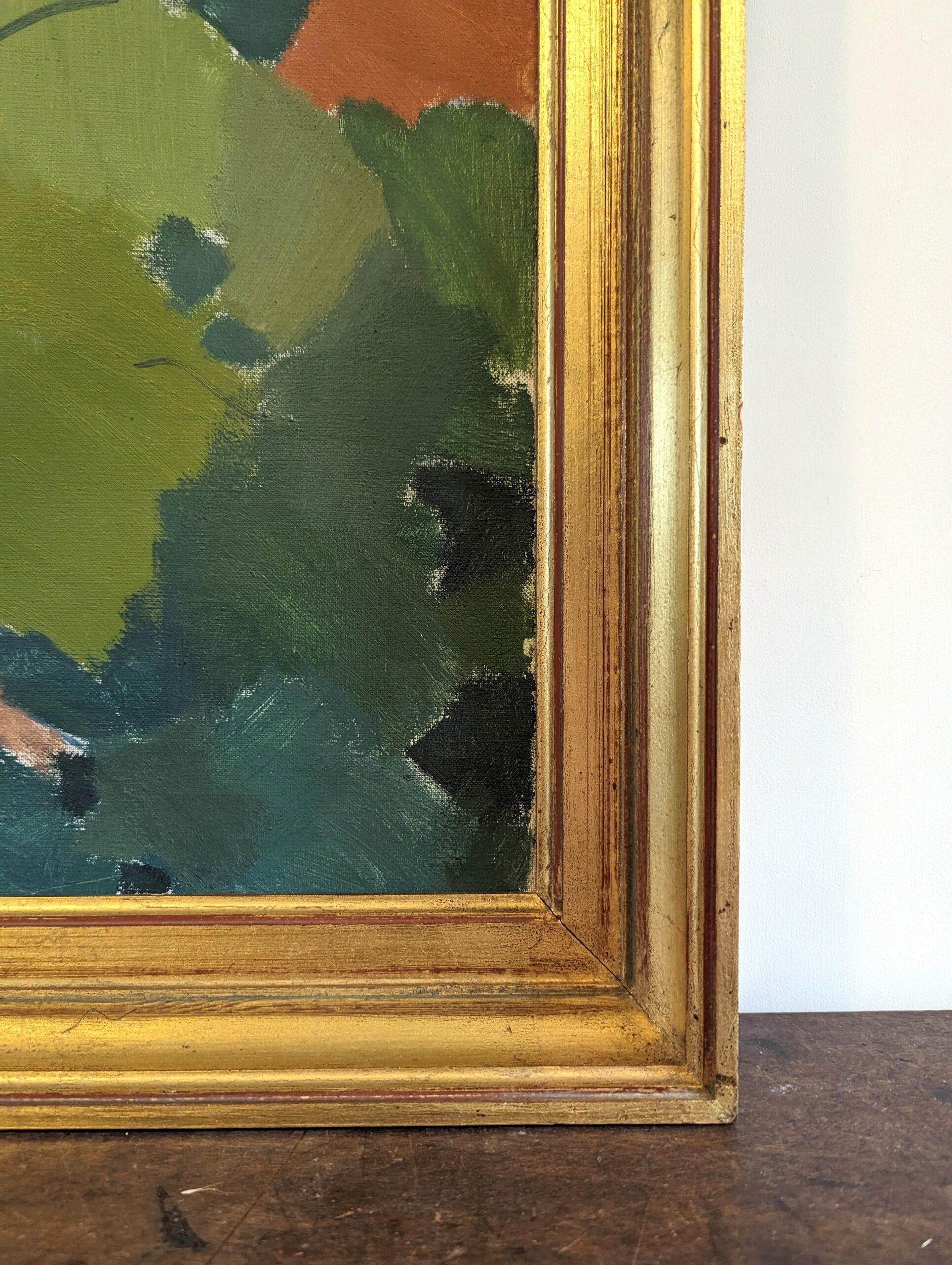 Vintage Mid-Century Swedish Framed Landscape Oil Painting - Late Afternoon Coast 10