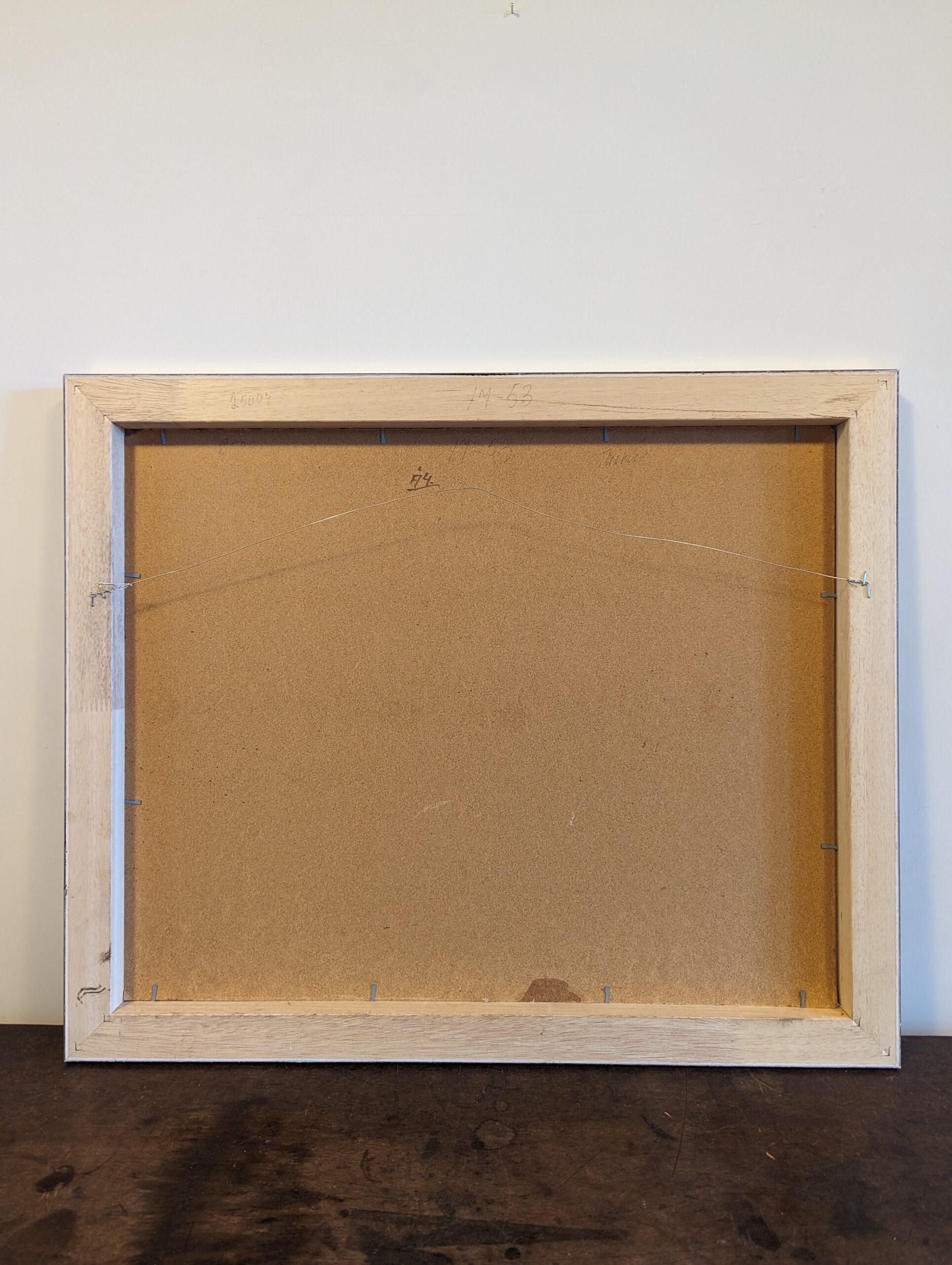 Quadro ad olio con cornice della natura morta svedese della metà del secolo scorso - Il tavolo da cucina 8