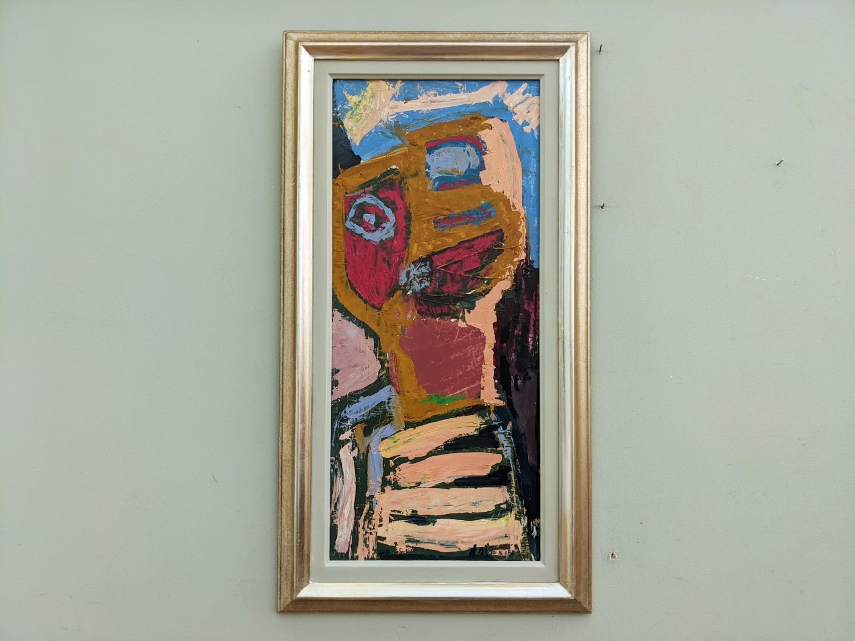 Ritratto astratto svedese moderno della metà del secolo scorso - Percezione - Painting di Unknown
