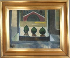 Vintage Mid Century Swedish Original Still Life Oil Painting - The Figs