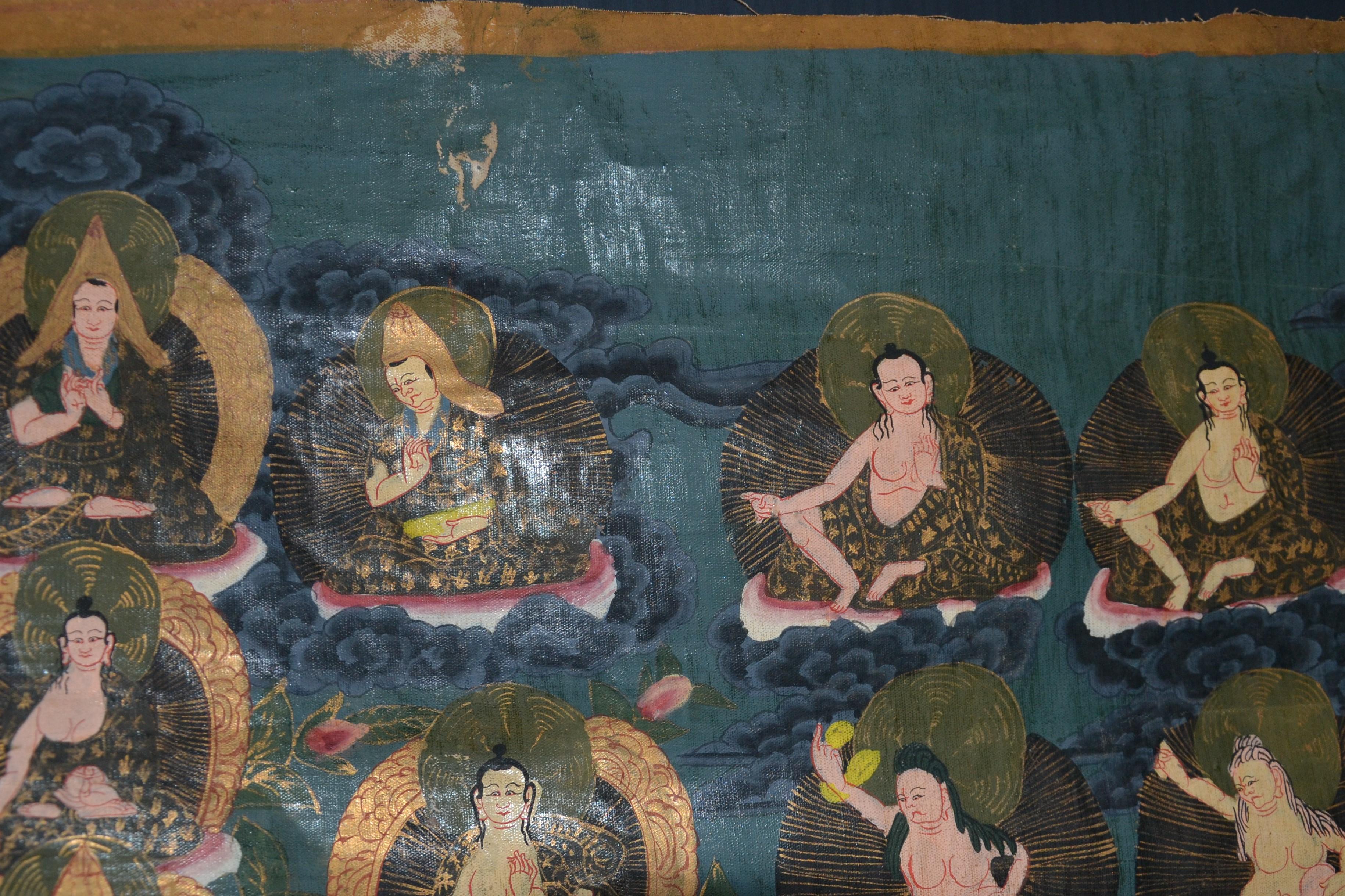 Vintage Nepalese Thangka - Early 20th Century For Sale 1