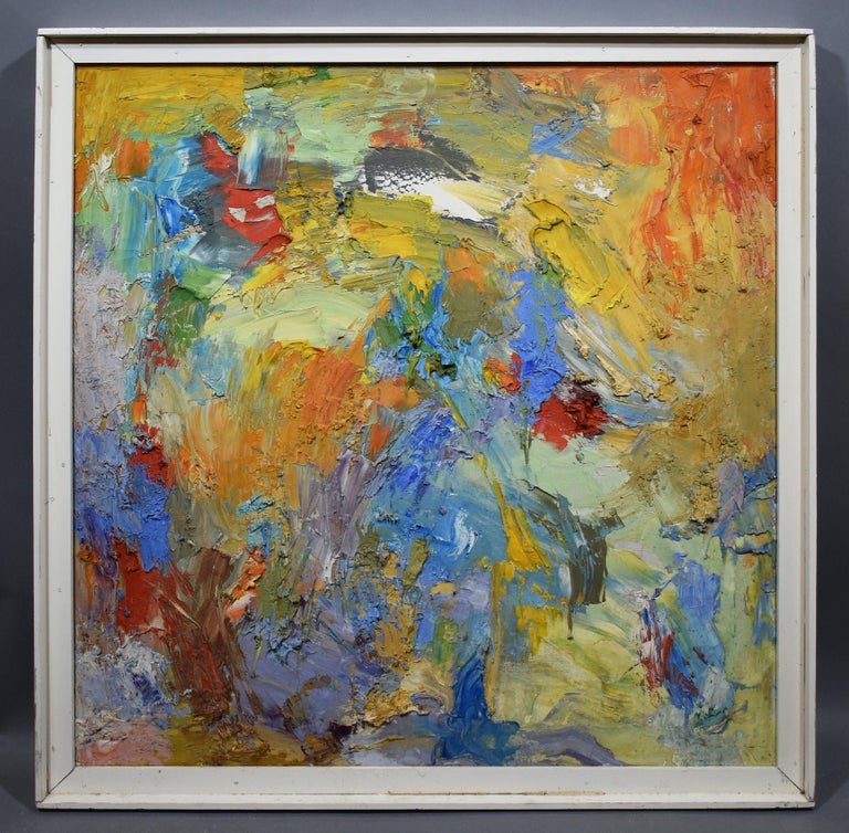 Unknown Vintage New York School Abstract Expressionist Oil