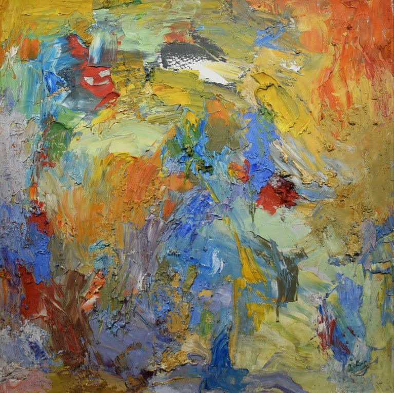Unknown Vintage New York School Abstract Expressionist Oil