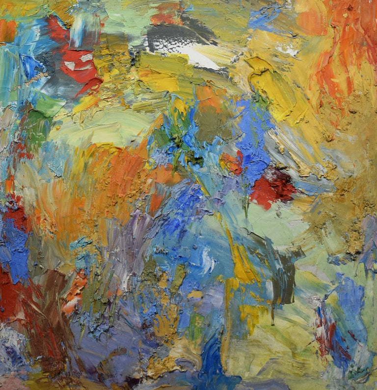 Unknown Vintage New York School Abstract Expressionist Oil