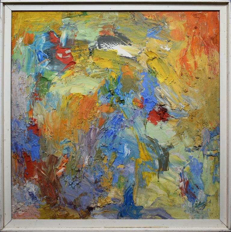 Unknown Vintage New York School Abstract Expressionist Oil