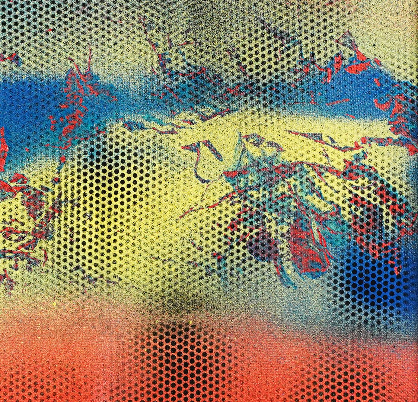 Vintage Escuela de Nueva York Expresionismo Abstracto Pintura Original Arte Pop Callejero en venta 1