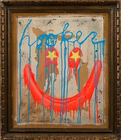 Vintage New York School Pop Art Spray Paint 1960's Modern Street Art Painting