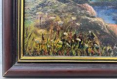 Vintage Oil Painting Luminous Mountain Landscape by F.A. Millard c.1925