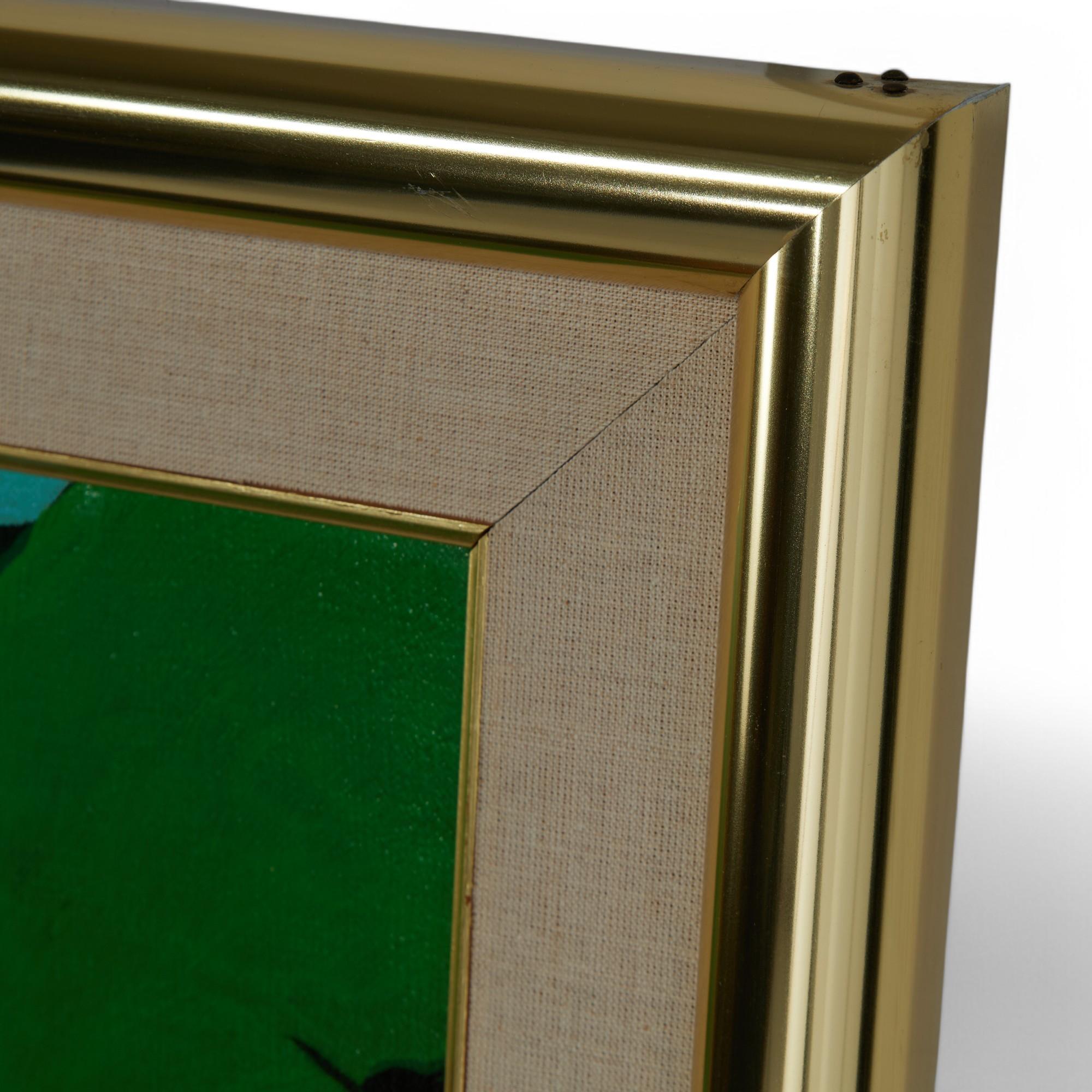 Quadro d'epoca di un giardino tropicale di John Kiralys in vendita 6