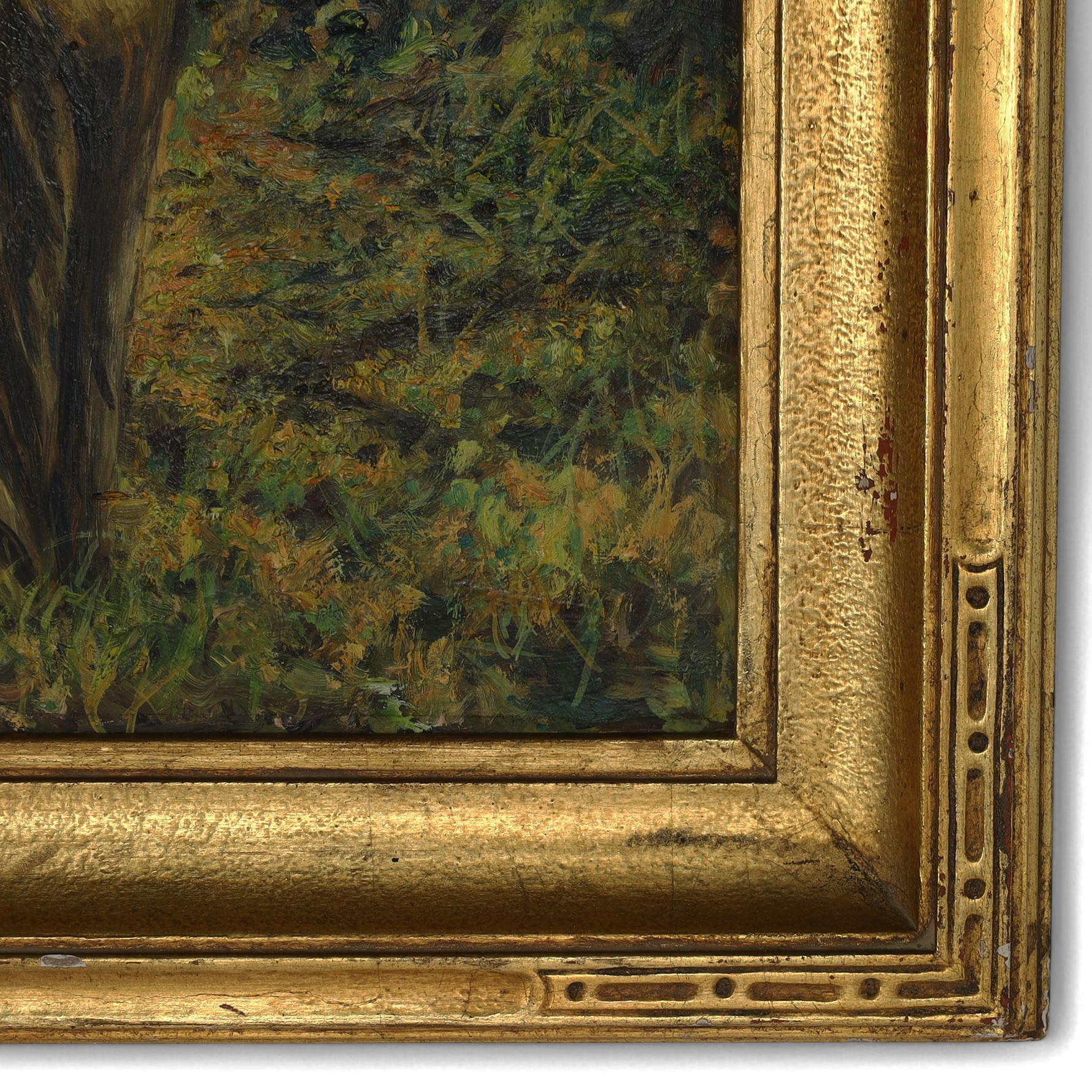 Vintage Painting on Board Titled 