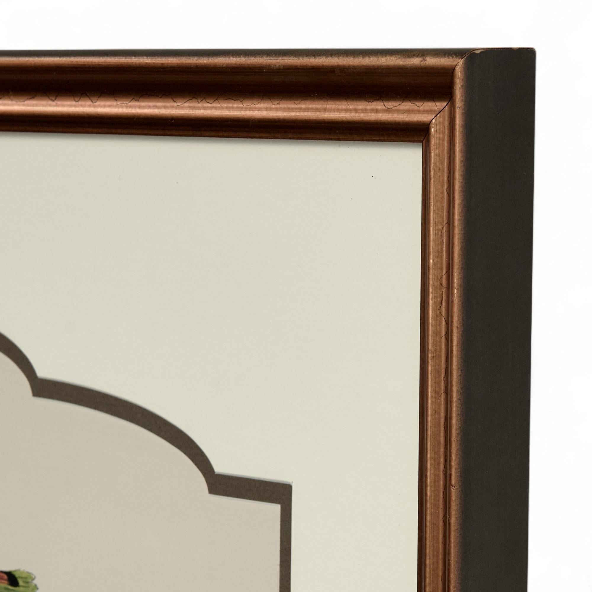 Paire de peintures vintage à l'encre et à l'aquarelle représentant des perroquets en vente 11