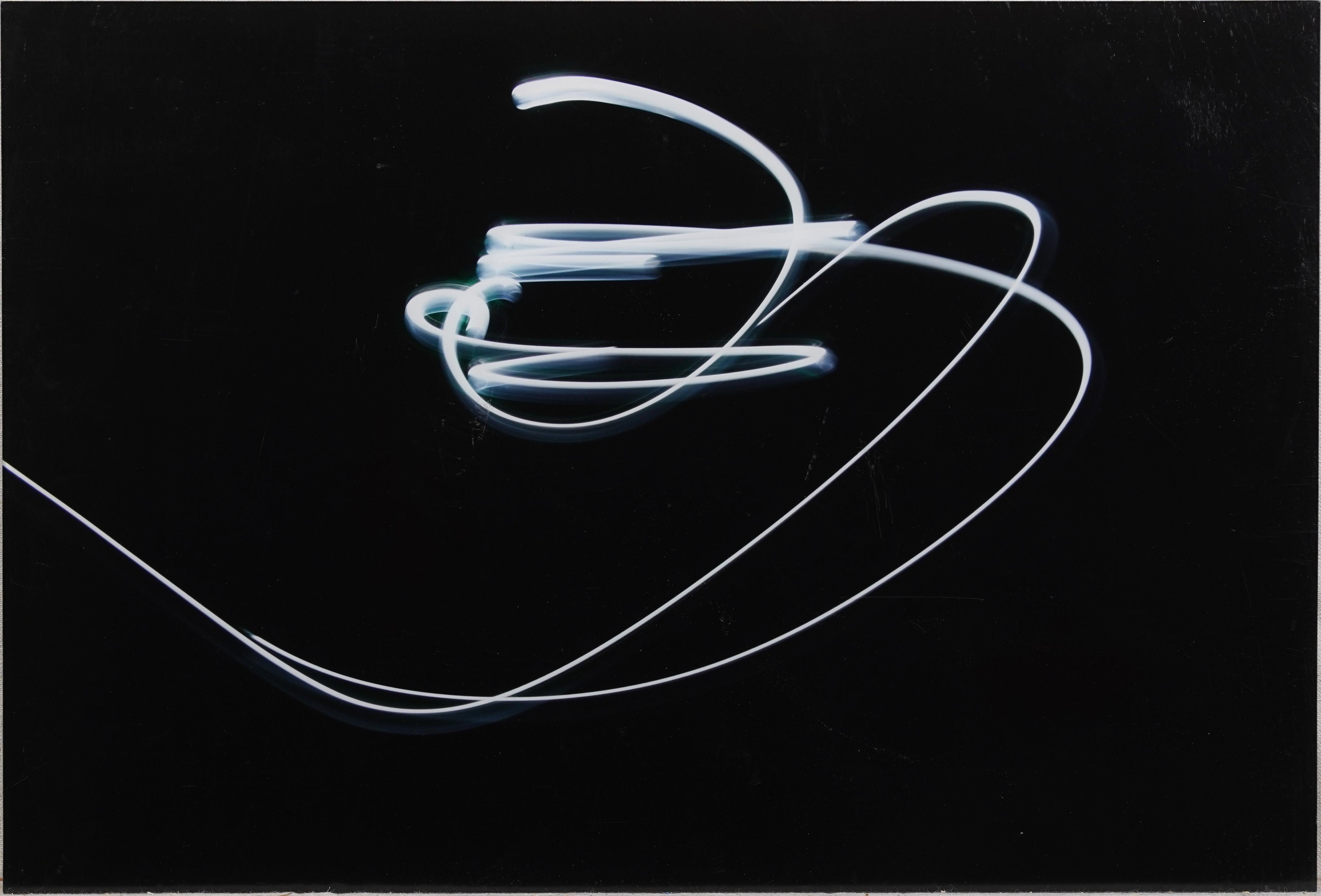 Peinture technique mixte abstraite moderniste américaine signée - Painting de Unknown