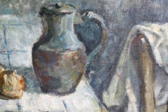 Vintage Still Life Oil Painting in a gold coloured frame, French Still Life