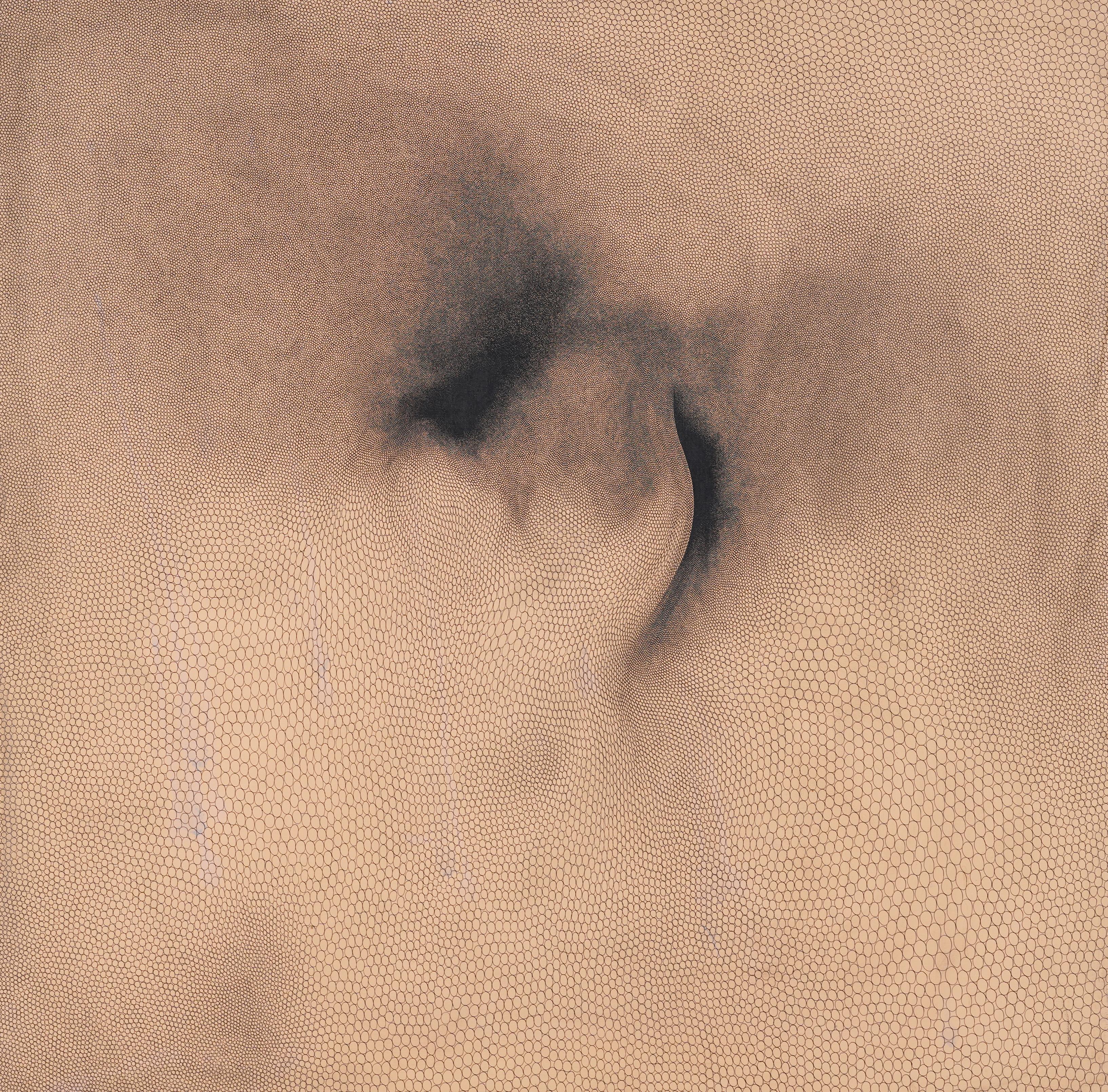 Peinture à l'huile abstraite moderniste d'une école américaine, très détaillée - Abstrait Painting par Unknown