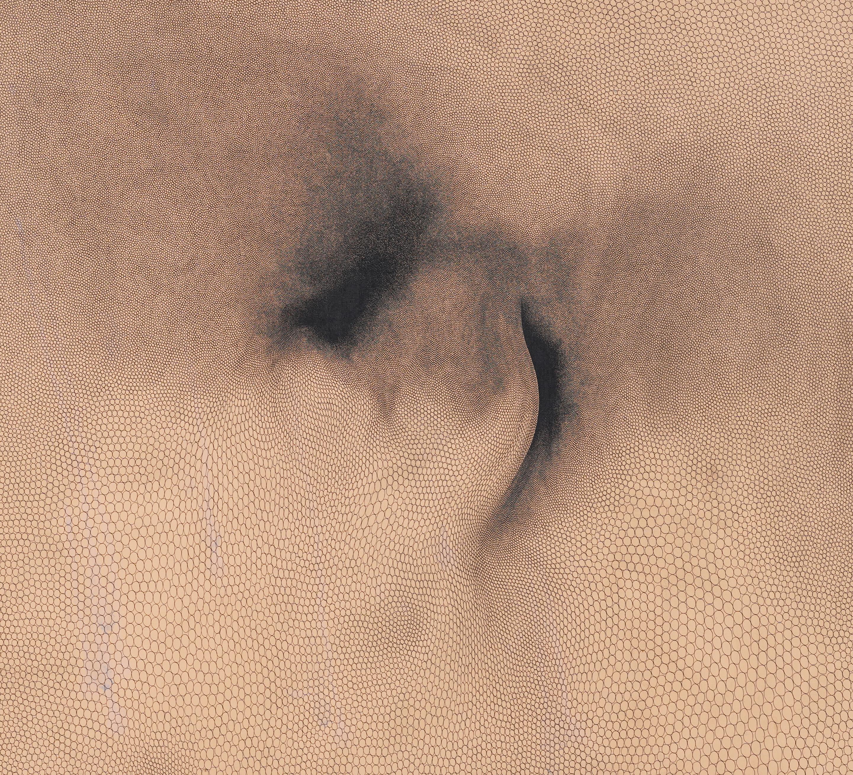 Impressionnante peinture à l'huile abstraite moderniste du début de l'Amérique.  Encadré.  Huile sur toile.  Signé au verso.  Taille de l'image : 39H par 39L.