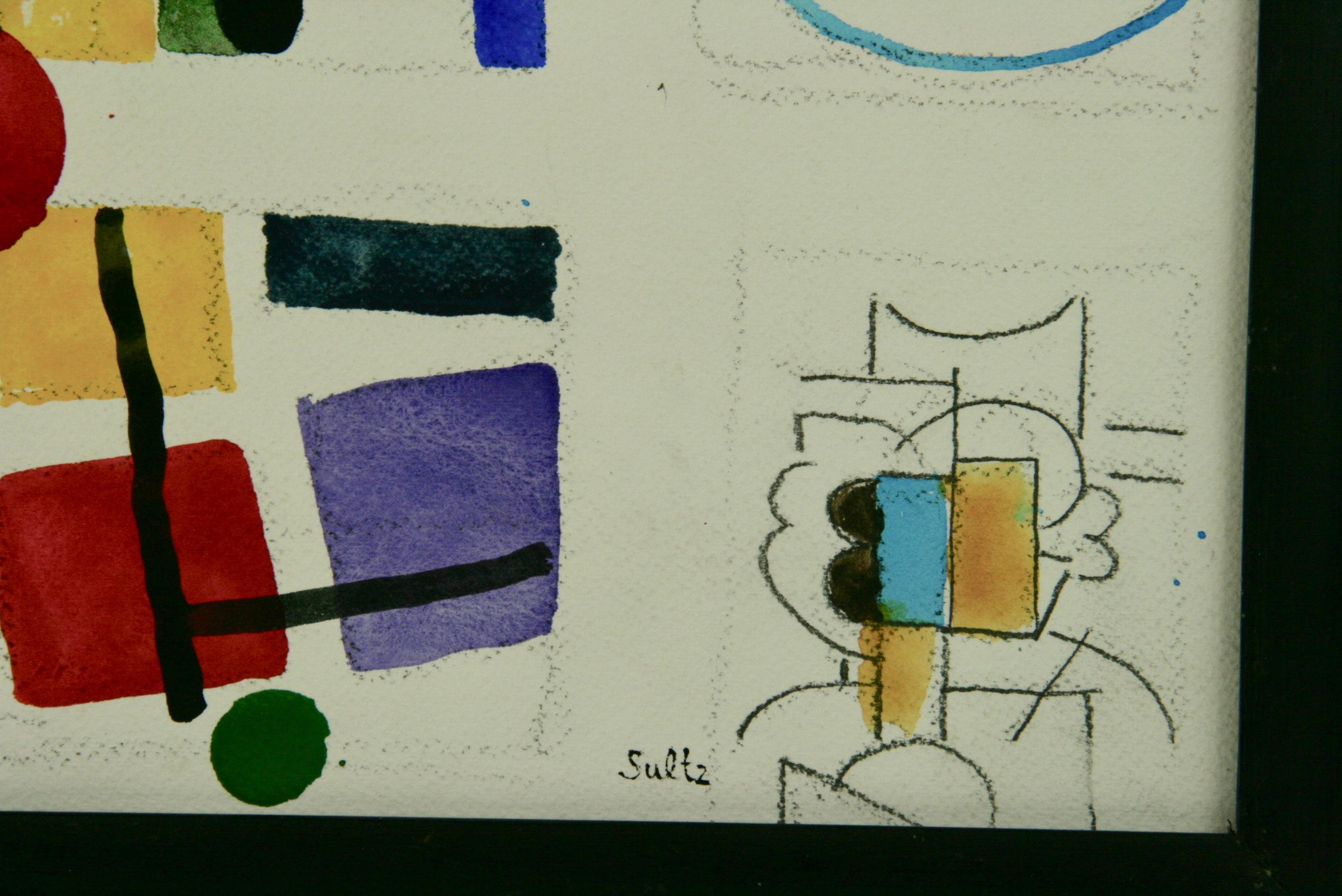 Vintage Tribute to Modern Art Abstract #2 - Painting by Unknown