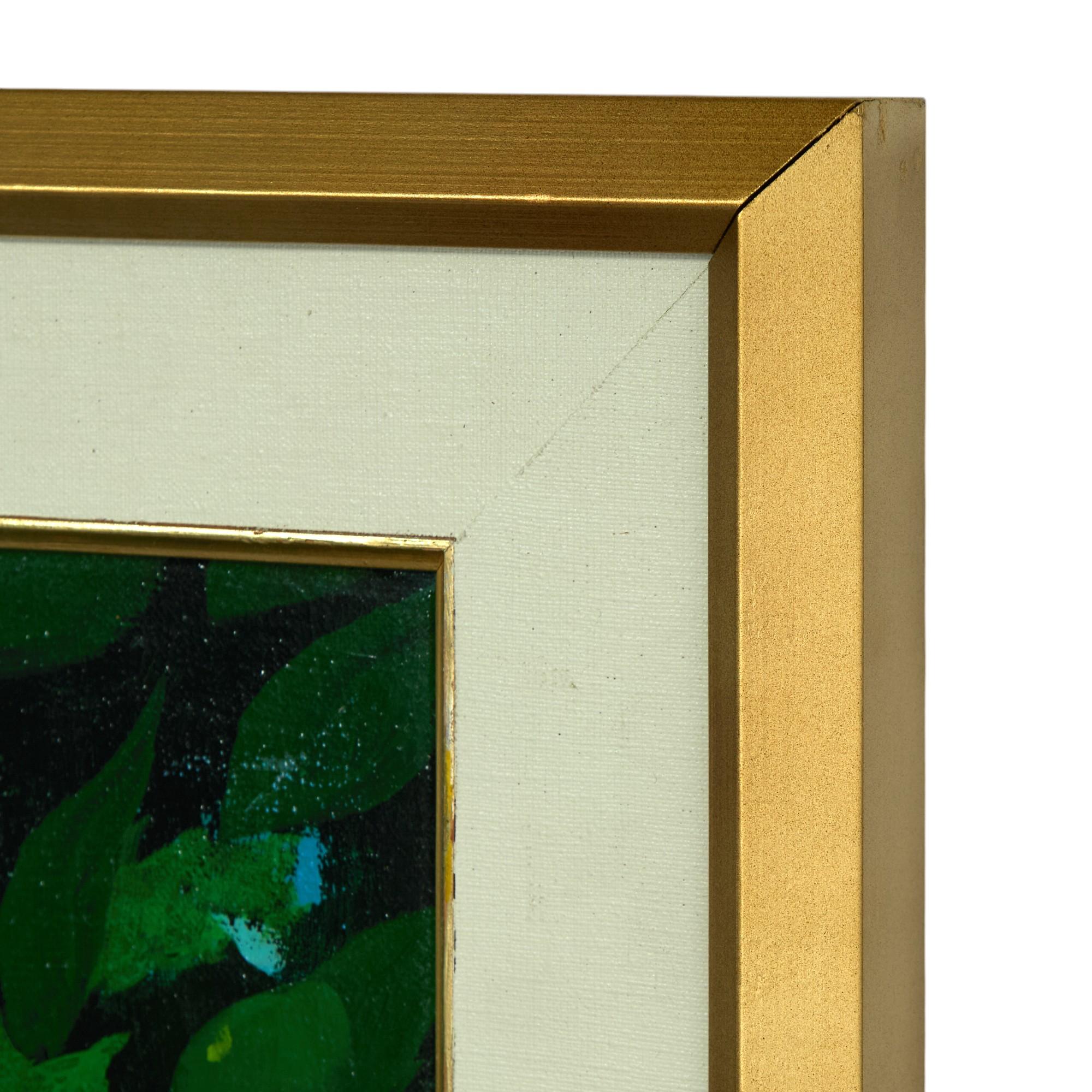 Tropische Vintage- Strandlandschaft, Gemälde von John Kiraly im Angebot 6