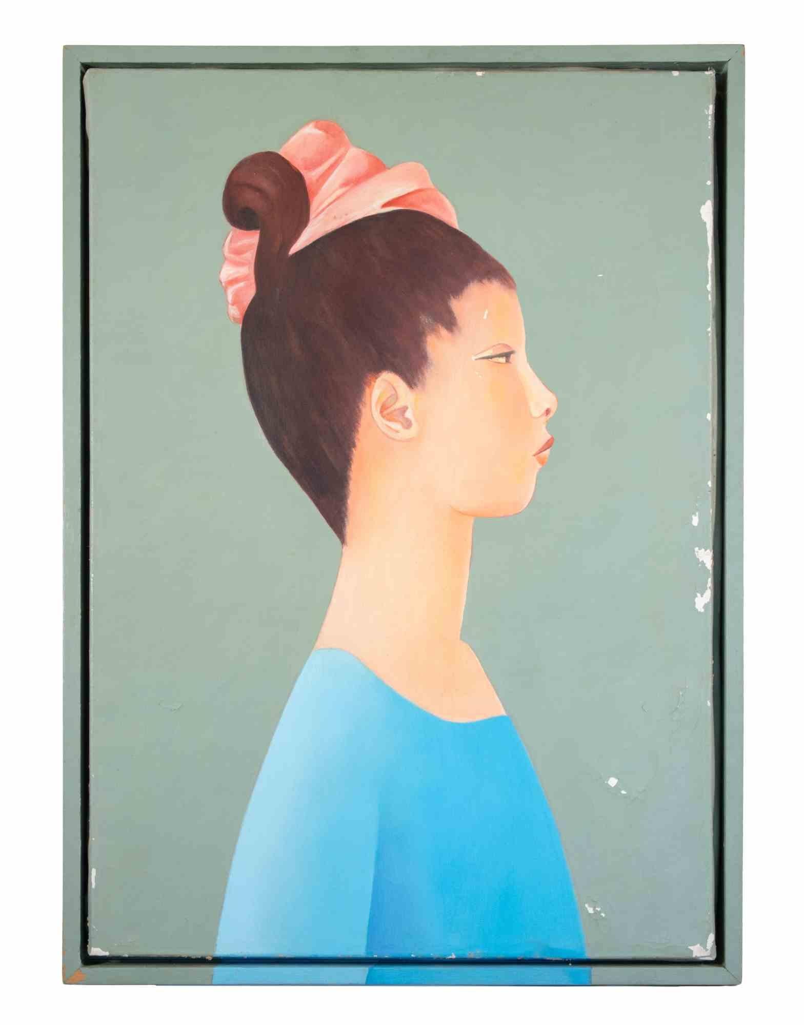 Viola - Peinture à l'huile - 2000 - Contemporain Painting par Unknown