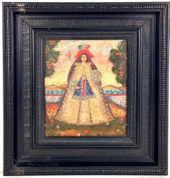 VIRGEN CON NIÑO - ESCUELA CUZQUEÑA - SIGLO XIX