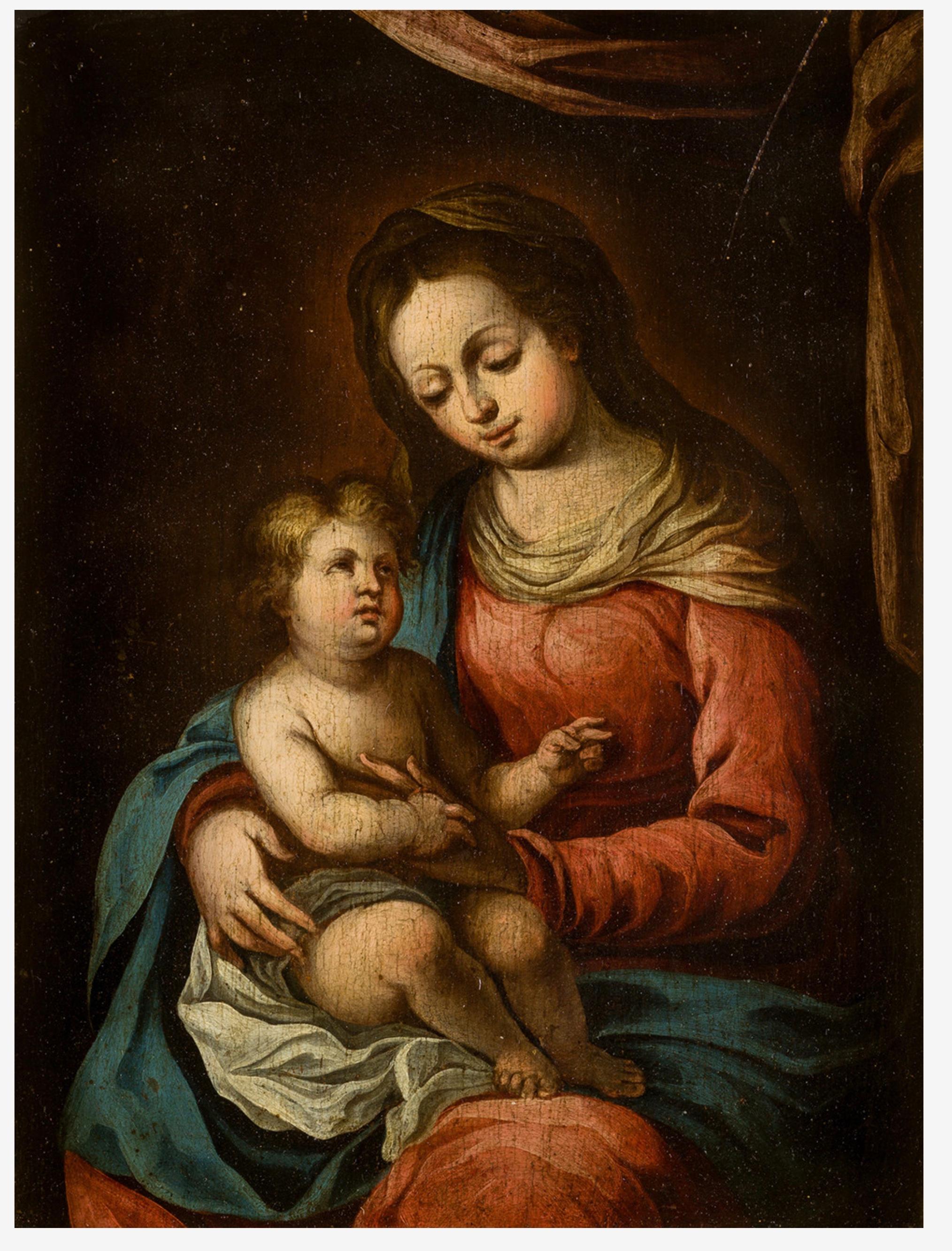 Virgin and Jesus Child  - Painting by Unknown