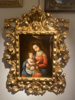 Antique Virgin and Jesus Child 
