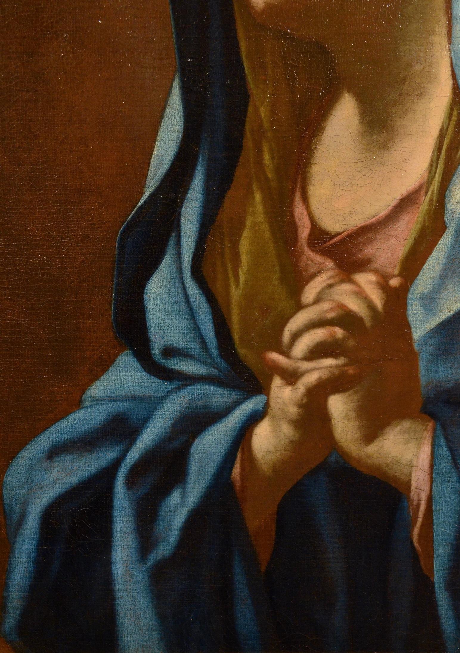 Virgin Madonna Oil on canvas Paint Old master Roman School 17/18th Century Italy 1