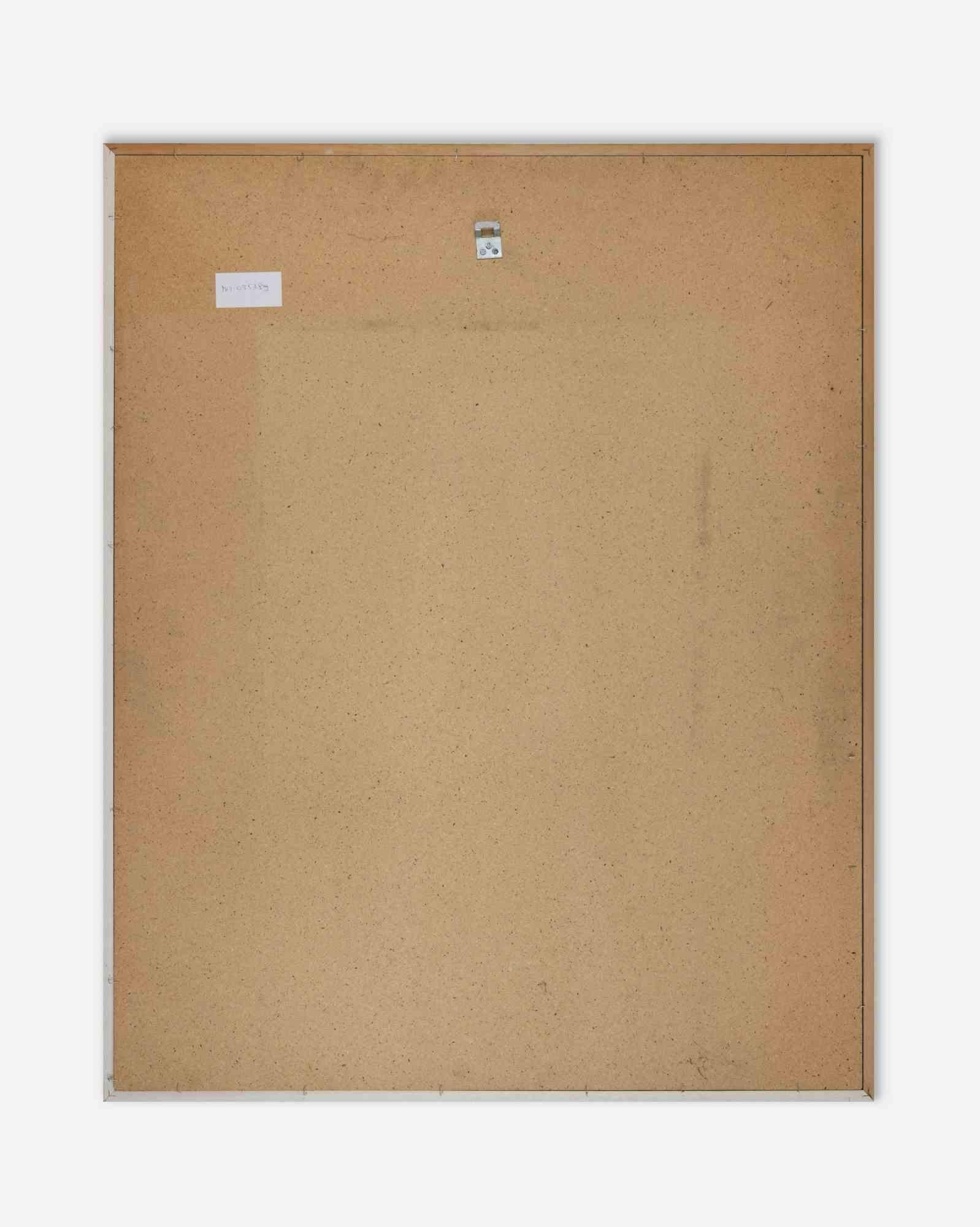Visiones - Técnica mixta - 1987 - Abstract Painting Gris de Unknown
