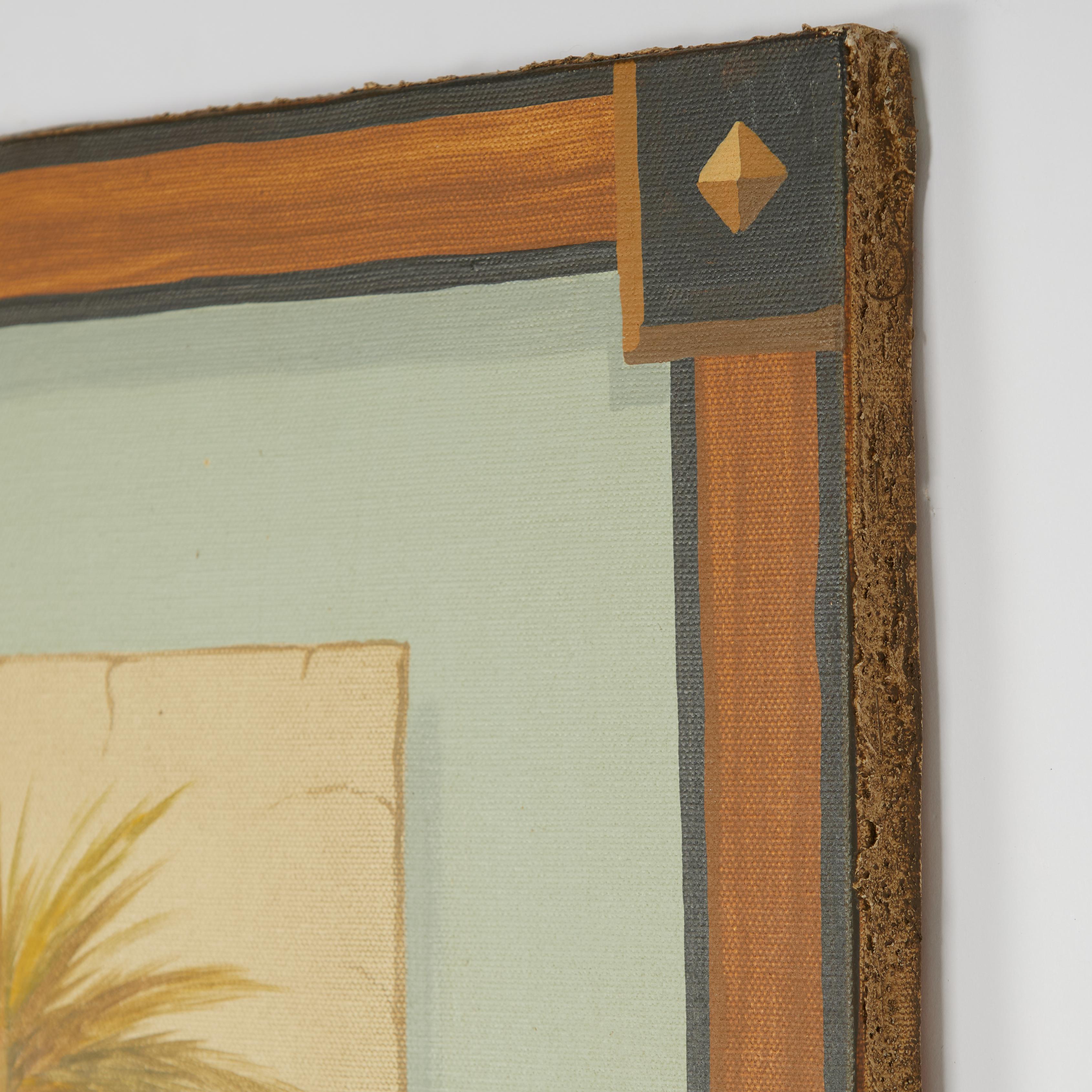 Vitorio Splendore Pair of Vintage Palm Tree Paintings For Sale 11