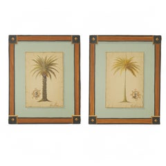 Vitorio Splendore Pair of Vintage Palm Tree Paintings