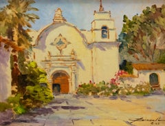 Vivian Cornwall - 1945 Oil, Carmel Mission